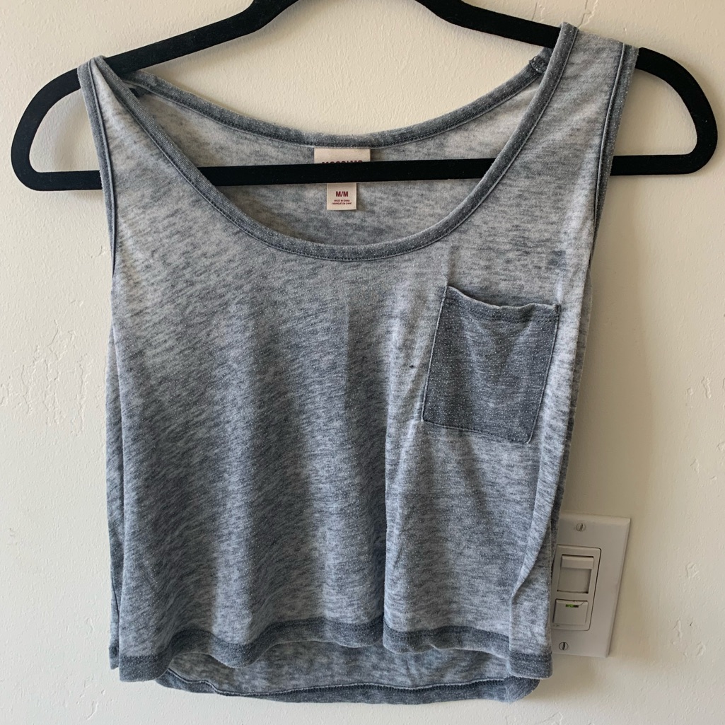 Crop Top Solid Grey (Medium)